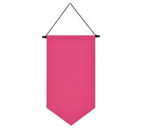 JISADER Display Board Expositor en Forma de Banderín para Pared Fabricado en Poliéster y Madera Organizador de Pines y Piezas de Colección Adecuado para, Rosa Rojo, Pequeño