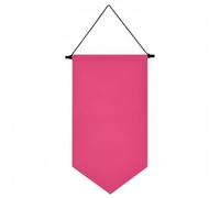 JISADER Display Board Expositor en Forma de Banderín para Pared Fabricado en Poliéster y Madera Organizador de Pines y Piezas de Colección Adecuado para, Rosa Fuerte, Mediano