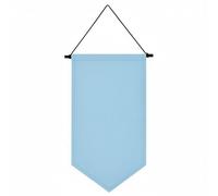 JISADER Display Board Expositor en Forma de Banderín para Pared Fabricado en Poliéster y Madera Organizador de Pines y Piezas de Colección Adecuado para, Azul Cielo, Mediano