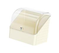 JISADER Organizador Entrada, para encimera Cocina, Caja Almacenamiento cosméticos, Soporte para artículos panadería, Diamante Transparente Beige