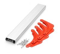 JISADER Peldaño Escalera Tijera, Peldaño Antideslizante Aluminio Reforzado, Peldaños Escalera 6.0cm Ancho, Doble Costilla Engrosada, 1 Pieza, 6.0CM Ancho, 57CM Largo