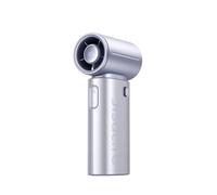 JISULIFE 9S Turbo Power - Ventilador de mano (22 horas de autonomía), batería de 5000 mAh, 5 velocidades, viento de 5 velocidades, tamaño mini de bolsillo, ventilador portátil para viajes