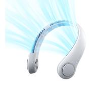 JisuLife Life3, color gris, silicona, 2 ventiladores, 4700 RPM, ventilador de cuello, 960 minutos