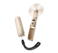 JISULIFE Mini ventilador de mano, ventilador portátil mejorado con hasta 24 horas de autonomía, pantalla digital LED, batería externa combinada y linterna, ideal para viajes, verano, conciertos, color