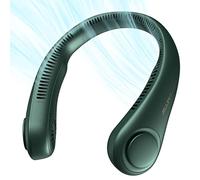 JISULIFE Ventilador de Cuello Portátil, 5 Velocidades, 4000 mAh