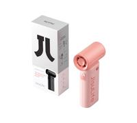 JISULIFE Ventilador portátil de mano, aire de alta velocidad de potencia turbo [12 horas de tiempo máximo de enfriamiento], viento de 5 engranajes, recargable de 3600 mAh, diseño de mini Rosa