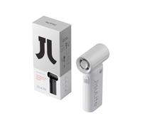 JISULIFE Ventilador portátil de mano, aire de alta velocidad de potencia turbo [12 horas de tiempo máximo de enfriamiento], viento de 5 engranajes, recargable de 3600 mAh, diseño de mini Gris