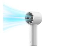 JISULIFE Ventilador turbo de mano, ventilador portátil recargable de 5000 mAh, hasta 28 horas de funcionamiento, flujo de aire potente de 5 velocidades, mini ventilador personal para viajes, camping
