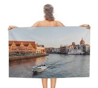 JiuPopular Kaboompics_beautiful-architecture-of-the-old-town-in-gdansk-poland-21573 Toalla de baño, toalla absorbente para natación, deportes, viajes