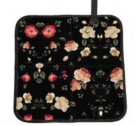 JIUTY Cojín de asiento compacto con estampado floral otoñal, almohadilla de viaje, plegable, ligera, impermeable