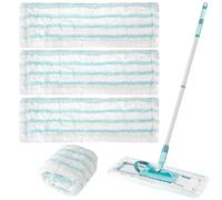 JIYANA 4 Paquete de Cubierta de Microfibra para mopos de Leifheit Profi XL Micro Duo/Profi XL Cotton Plus, Potente Absorbente y descontaminación para Todos los Tipos de Pisos