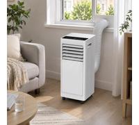 JIYINGHUI Aire Portátil 9000 BTU, Refrigera Deshumidifica Ventila, 301 m³/h, 8-12 m², Mando a Distancia 5 m, Temporizador 24H, Kit de Ventana, Doble Drenaje, para Casa Dormitorio Oficina