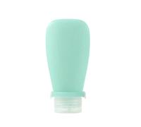 JJDFW - Contenedor portátil de silicona para almacenamiento de cosméticos, loción recargable, a prueba de fugas, tubo de compresión, botella vacía, Verde 90 ml
