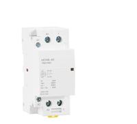 JJHQOKYNA Contactor doméstico HCH8-40 2P 40A 63A 2NO o 2NC 1NO 1NC 24V 110V 220V automático Tipo riel DIN(2p 63a 1no1nc Dc24v)