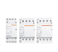 JJHQOKYNA Contactor Modular automático 2P 4P 230V 380V monofásico trifásico 25A 40A 63A 2NO 2NC 4NO Carril DIN EKMF(25a,4NO)