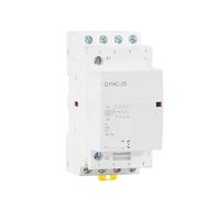 JJHQOKYNA Contactor Modular de CA doméstico Tipo riel GYHC 4P 25A 220V/230V 50/60HZ 4NO o 2NO 2NC 3NO 1NC 4NC(4P 25A 4NC 220V)