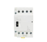JJHQOKYNA Contactor Modular de CA doméstico Tipo riel GYHC 4P 40A 63A 2NC 2NO o 4NO 220V/230V 50/60HZ Operación Manual(4P 40A 4NO220V)