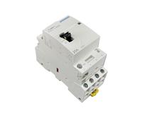 JJHQOKYNA Contactor Modular de CA doméstico TOCT1 4P 25A 220V/230V 50/60HZ for riel DIN con Interruptor Control Manual 4NO o 2NO 2NC 4NC(4NO)