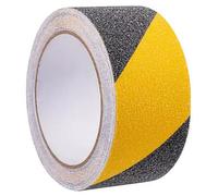JJHXM 1 rollo 50mm*5m cinta antideslizante,cinta antideslizante escaleras,Tiras antideslizantes,negro y amarillo,Cinta Autoadhesiva,para escalones antideslizantes en interiores y exteriores