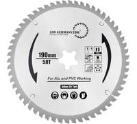 jjw de Alemania HM - Hoja de sierra circular Hanna 190 x 2,6 x 20 Torx Z = 58 TF para Festo Festool Precisio CS 50, 1 pieza, 4250980691361