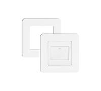JJWNMLL 2 placas de cubierta para interruptor de luz, envolvente de interruptor de luz, cubierta de interruptor de luz individual, cubierta adhesiva para interruptor, decoración de pared para