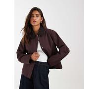 JJXX - Workwear - Chaqueta burdeos oscuro estilo campero con solapas de pana-Rojo Winetasting 44