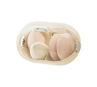 Jlobnyiun Organizador de Maquillaje de Pared Antipolvo, con Compartimentos y Tapa Transparente, para Productos de Cuidado y Accesorios para el Cabello y Cepillos
