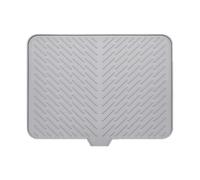 Jlobnyiun Silicone Dish Drying Mat - Anti-Slip Twill Texture Counter Pad