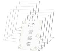 JMIATRY 10 Piezas soporte metacrilato a4 - 210x297MM para Porta Menús, Porta Póster, Porta Expositores