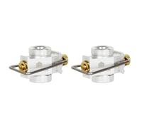 Jnchdghwa 2X Camping Gas Saver Plus Gas Converter Shifter Recambio Adaptador de Conversión de Tanque Plano Camping Gas Adaptador Válvula,Plata