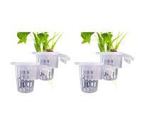 Jnchdghwa 4 Uds. Soporte Colgante Transparente para, Macetero Ajustable para Pecera, Tazas, Maceteros, Accesorios para Paisajes Acuáticos