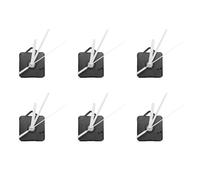 Jnchdghwa 6 Paquete Piezas de Reparación DIY de Manos de Reloj de Pared de Repuesto Mecanismo de Movimiento del Péndulo Motor de Reloj de Cuarzo con Manos y Kit de Accesorios(Negro&)