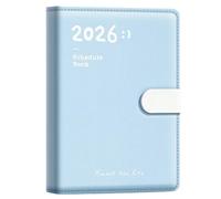 Jnchdghwa Cuaderno de Planificación 2026, Tamaño A5, Piel Sintética, Estilo Minimalista, Planificador Semanal, Registro de Productividad, Herramientas de Trabajo y Estudio. C