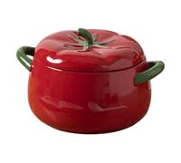 Jnchdghwa Vajilla de Cerámica con Forma de Tomate, Tazón para Postre, Tazón para Pasta, Tazón para Ensalada de Frutas, Gastronomía Molecular, Cocina, Comedor