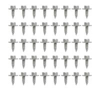 JNNJ 40 Piezas Tornillos Para Guardabarros, Tornillos Autorroscantes Con Arandelas, Tornillos Autorroscantes Hexagonales Para Guardabarros De Automóviles, Para Instalación Carrocería De Automóviles