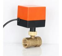 JNVFTCUX Válvula de Bola eléctrica motorizada KAT1 a 2" latón 2 vías, 220 V CA, 12 CC, 24, 3 Hilos, Control Puntos for Gas, Agua y petróleo(Ac220v,DN20)