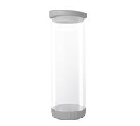 Jocca Recipiente 1780 ml, Cristal y Silicona, Gris, 20 x 15 x 5 cm
