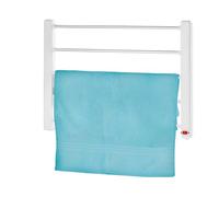 Jocca - Toallero Electrico de Pared 65W, Radiador Calefactor para Baño con 5 Barras de Aluminio, Secatoallas con Luz Indicadora, Kit de Montaje Incluido, Blanco