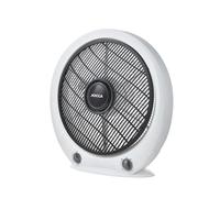 Ventilador Jocca box fan, con 30 cm de diámetro, sistema formado por 5 aspas, gran caudal de aire con 3 velocidades, temporizador de hasta 120 minutos con auto apagado, difusor rotativo 360º y 45W de