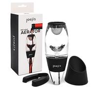 Joeji's Kitchen Aireador de Vino con soporte para goteo - Decantador instantáneo para eliminar los cristales de tartrato amargo - Oxigenizar en segundos - Regalos para amantes del vino
