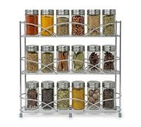 joeji's Kitchen Especieros Para Cocina 2 Niveles Soporte Especiero Pared Plata - Organizador Especias Cocina