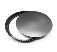 joeji's Kitchen Joejis Molde quiche 28cm Molde Quiche Antiadherentes Extraíble Loose Bottom Round Molde para Tarta con Base Extraíble Moldes para pan…