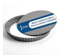 joeji's Kitchen Molde Tarta Desmontable Antiadherente 22cm Molde Desmontable para Tartas y Platos de Quiche Molde Quiche moldes Tartas