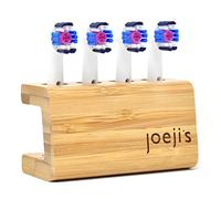 Joeji's Kitchen Porta Cabezal Cepillo de Dientes Curva - Se Adapta a Oral B y la mayoría de los tamaños de Cabeza de Repuesto - Soporte de Cabezal de Cepillo de Dientes bambú