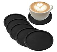 Joeji's Kitchen - Posavasos (8 Unidades), diseño de Vaso Redondo de Silicona para Bebidas, Antideslizante, para Tazas de café, Copas de Vino, Cerveza y Botellas..