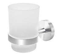 Joeji's Kitchen - Vaso de Cepillo de Dientes para Cuarto de baño, portacepillos de Dientes de Acero Inoxidable, portacepillos de Dientes de Pared, portavasos Adhesivo o Tornillos