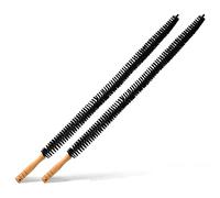 Joejis Set de 2 Cepillo Limpia radiadores Multiusos - Cerdas largas y Delgadas y Mango de Madera - Alcance Flexible para una Limpieza difícil de alcanzar - Reduce Las facturas de energía