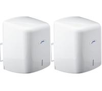 Jofel AG47000 - Dispensador de Papel Bobina Mecha en Continuo, bobinas 205 mm diámetro, Color Blanco (Paquete de 2)