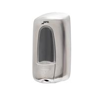 Jofel - Dosificador de Jabón para Pared, Recargable con Cartuchos de Espuma y Gel con Capacidad de 1L, Dispensador Jabón Baño, Válvula Anticorrosión y Antigoteo, Carcasa Inox, Aitana AC74500, Brillo