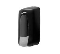 Jofel - Dosificador de Jabón para Pared, Recargable con Cartuchos Multifunción Capacidad de 1L, Dispensador Jabón Baño, Válvula Anticorrosión y Antigoteo, Carcasa ABS, Aitana AC73600-MT, Negro Mate